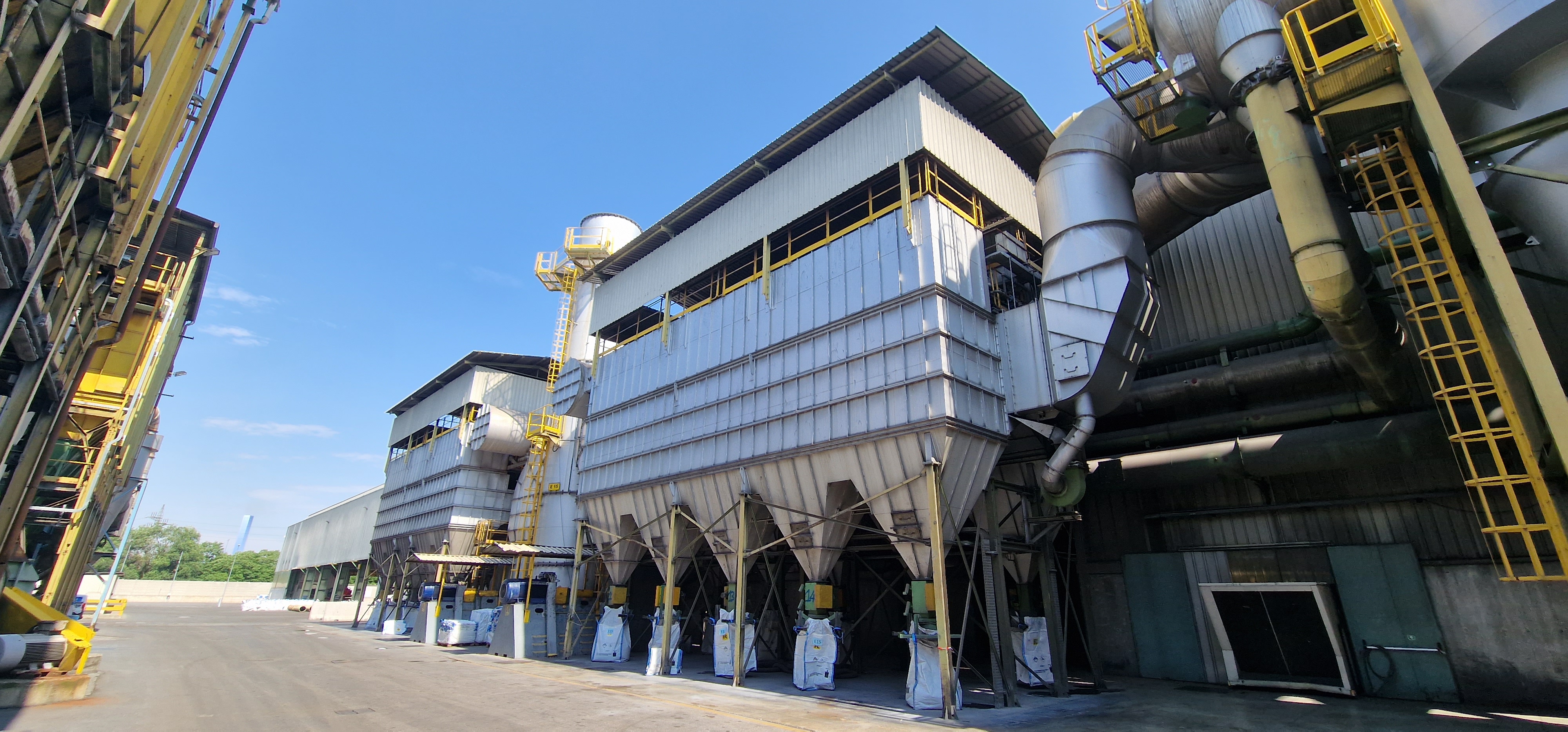 Scrubber a umido in funzione